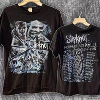 Slipknot Band Tour 20142015 2 Side Black Short Sleeve Unisex T Shirt Reprint Unisex T-Shirt S įvairiaspalvis