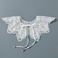Lace Fake Collar Wild Hollow Collar Lace Cape Cloud Shoulder Pearl Lace Shawl Fairy Girl  Accessories Antique Ornaments