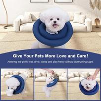 Adjustable Recovery Cone Waterproof Neck Guard Skin-friendly Pet Elizabeth Cone  Anti Scratch S