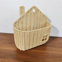 Namuko formos sieninė pintinė Atidarymas Namuko formos Rotango Sustiprintas kraštas beige