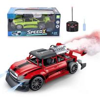 Nuotolinio valdymo automobilis, „Drift“ nuotolinio valdymo transporto priemonė su purškiamąja šviesa berniukams, „RC“ automobilis su LED, 1:20, Patvarus greitis, tvirtas, dovanos Kalėdoms, vaikams, raudona
