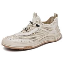 New Arrival Men's Mesh Shoes Lac-up Casual Shoes Outdoor Male Sneakers Breathable Hollow Out Flats Lightweight Sports Footwear 38
