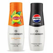 2x Lipton Ice Tea Peach Sodastream Syrup + Pepsi MAX Sugar Free