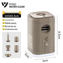 Series Clear Multi-Function Camping Air Pump gray