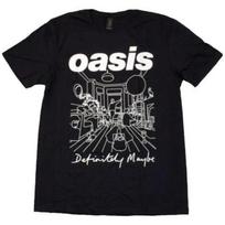 Oasis Unisex Adult Definitely Maybe Line Drawing T-Shirt L juoda