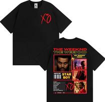 Rapper The Weeknd Xo Album Tour Fashion Hip Hop Punk Street Tshirts Casual Cotton Oversized Tshirt 2026 Graphic T Shirt Unisexs S brown