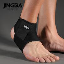 JINGBA SUPPORT 1PCS 3D Neoprene Adjustable Protective Ankle Support Protector Football Basketball Ankle Support Brace tobillera Free size