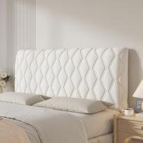 Viskas įskaičiuota aksominė galvūgalio užvalkalas - Minkštas, modernus, apsaugantis nuo dulkių, apsauginis atlošas. 120cm Headboard white