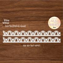 Lace Theme Retro Story Journal Decoration Tape - 8 Designs
