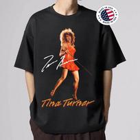 Hot Tina Turner Shirt Tour Gift Family Unisex All Size Shirt S black