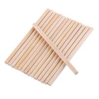 100pcs 80mm Round Wooden Sticks For DIY Wood Crafts Home Garden Decoration