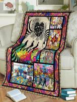 Muzikinis minkštas flanelinis pledas B-Beatles parašo pledas minkštas meno plakatas lovatiesė sofos oro kondicionieriaus užvalkalas#Spalva_1,Dydis_100X150CM 75X95CM pilka spalva