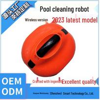 Smart Wireless Pool Cleaning Robot: Skimmer & Bottom Cleaner European Version red