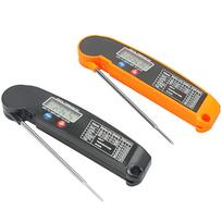Folding BBQ Thermometer for Kitchen, Grill, Oven, and Meat Black Folding Food Thermometer Probe