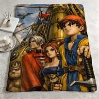 žaidimas D-Dragon Quest-t Mesti šiltą minkštą flanelinį pledą, daugkartinio naudojimo sofai, lovai, stovyklavimui, kelionėms, snausiai 75cmx90cm brown