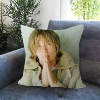 Chad Michael Murray Maple Design Cushion Cover Happy Autumn Harvest Decor Holiday Decorati Pillow Cover Peach skin 18*18(CM)-1Pcs
