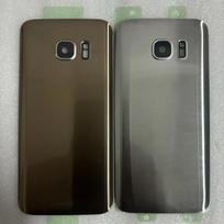 Samsung Galaxy S7 Edge G935 S7 G930 Baterijos galinis dangtelis Korpuso keitimas Remonto dalys priekinės kameros stiklinis lęšis For S7 Black gray