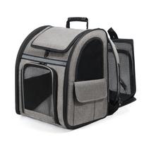 Cat Carrier Backpacks Expandable Cat Backpack with Shade Cover, Breathable Mesh Pet Carrier Backpack Bag for Travel Hiking Camp