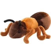 PP medvilnės maža skruzdėlė pliušiniai žaislai, tikroviškas kimštas gyvūnas, kimšti gyvūnai, 18cm, kawaii skruzdėlė pliušinė lėlė, vaikams, mergaitei black