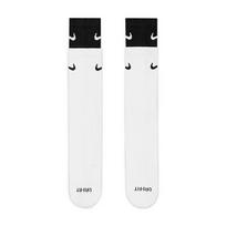 NIKE Sports Accessories, Unisex Mid-Calf EVERYDAY Socks, DD2795-104, White And Black, Size L white
