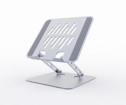 Nešiojamojo kompiuterio pakėlimo stovas GEMBIRD Foldable, kosminės pilkos spalvos