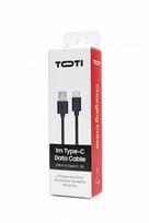 Duomenų perdavimo kabelis SEEK TOTI USB-A į Type-C 1m 3A Juodas