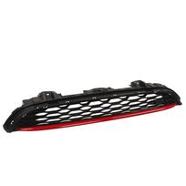 JCW Front Bumper Bonnet Grille Grill Red Stripe 51137393456 for Cooper F55 F56 F57 S JCW 2014‑2021