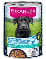 EUKANUBA Life Care konservai šunims su upėtakiu ir batatais, 400 g.
