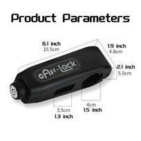 ABS Motorcycle Bike Handlebar Lock with 3-Hole Anti-Theft Key Waterproof Portable Bike Lock juoda