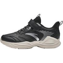 Anta Kids Lingfeng Breathable Non-slip Cushioning Low-top Running Shoes Black Silver A12435522N-2 33