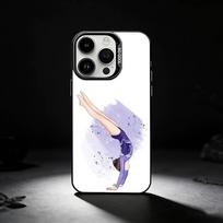 GYM Girl Gymnastic Phone Case For iPhone 17,16,15,14,13,12,11 Plus,Pro Max,XS,Colored silver phone case iPhone17air