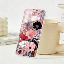Vibrant Floral Phone Case For Samsung S26, S25,S24,S21,S22,S23,S30,Ultra,Plus,5G,Transparent Cover Samsung S225G