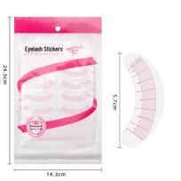 Practice Eyelash Extension Eye Patches - 10 Sheets, 70 Pairs, Seven-Point Scale Positioning. white