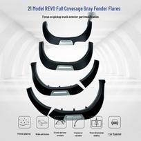 Toyota Hilux REVO 2021 Gray Fender Flares - Full Coverage, Injection Molded Yes juoda