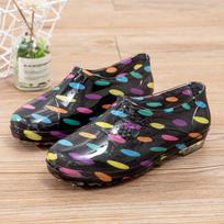 Low-top fashion models, light-mouth waterproof shoes, rain shoes, women's summer kitchen work rubber shoes, water-treading non-slip short overshoes 36