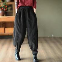 Corduroy Baggy Autumn Winter Harem Pants Casual High Waist Warm Women Vintage Ankle Fashion Trousers XXXL