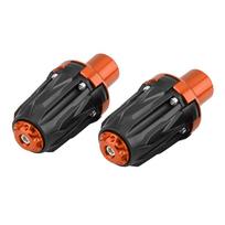 1 Pair of 10mm Motorcycle Exhaust Frame Sliders Anti Crash Pad Falling Protector Orange