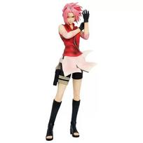 35cm/13.78in Anime NARUTO Figūrėlė Haruno Sakura Veiksmo Figūrėlės Pvc Statulėlė Darbalaukio Ornamentų Rinkinys Figūrėlės Žaislai Dovanos juoda