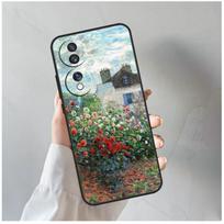 Claude Monet Art Painting For Honor Magic 8 5 6 7 Pro Case For Honor 200 400 70 90 Lite X8c X8b X9a X9b X9c X9d Win RT Honor Magic6 Pro gray