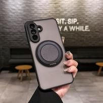 Frosted Skin Feel Magnetic 360° Rotable Ring Bracket For Samsung A56/A36 A55 A54 A52 A35 A34 A33 A32 A26 A25 A24 A16 A15 Cover Galaxy A14