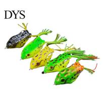 5 vnt./rinkinys 6 cm Žvejybos dirbtinis gyvas vobleris varlės formos žuvies masalas green