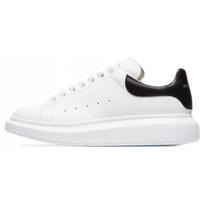 Alexander McQueen Oversized Sneaker Smooth Calfskin Low top Stylish Skateboarding Shoes Men's Black White 553680WHGP59061 42