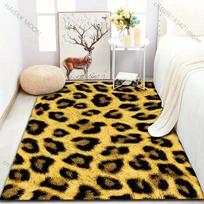1 vnt. laukinio leopardo rašto kilimas svetainei, miegamajam, sofai, prie durų, dekoras, didelis kilimėlis sofos zonai, neslystantis grindų kilimėlis 40x60cm (16x24in) yellow