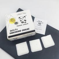 Autentiški Panda prekės ženklo nematomi kreidos žymėjimo milteliai Importuoti vaško kreidos žymėjimo milteliai Vienas dėžutės komplektas, 50 vnt. Siuvimo kreida Panda Invisible White Chalk 50 Tablets