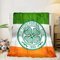 Celtic Football Club Crest Blanket Flannel Blanket for bed, sofa, Camping, Hiking, Picnic Essentials, gift for family Fan gifts 75x90cm