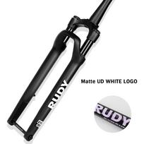 EVOSID Ultralight Road Bike Air Front Fork 700C Gravel Suspension Fork Shaft 12x100mm Thru Shaft Adventure/Endurance Riding Bike RUDY Matte Fork black