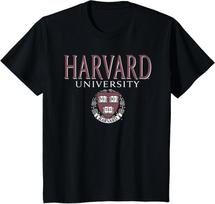 Harvard University Faded Veritas Crest Kids T-Shirt XS-4XL XL brown