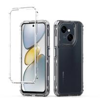 3in1 Hybrid Armor Shockproof Phone Case For Tecno Spark Go 1 Hard Plastic TPU Frame Transparent Acrylic Back Cover Fundas For Tecno Spark Go 1 gryna