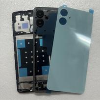 Full housing For Samsung Galaxy A06 4G A065 LCD Front Housing Middle Plate Frame Housing+Battery Back Cover Repair parts A06 4G Blue