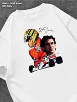 Ayrton Senna Print T-shirt S black